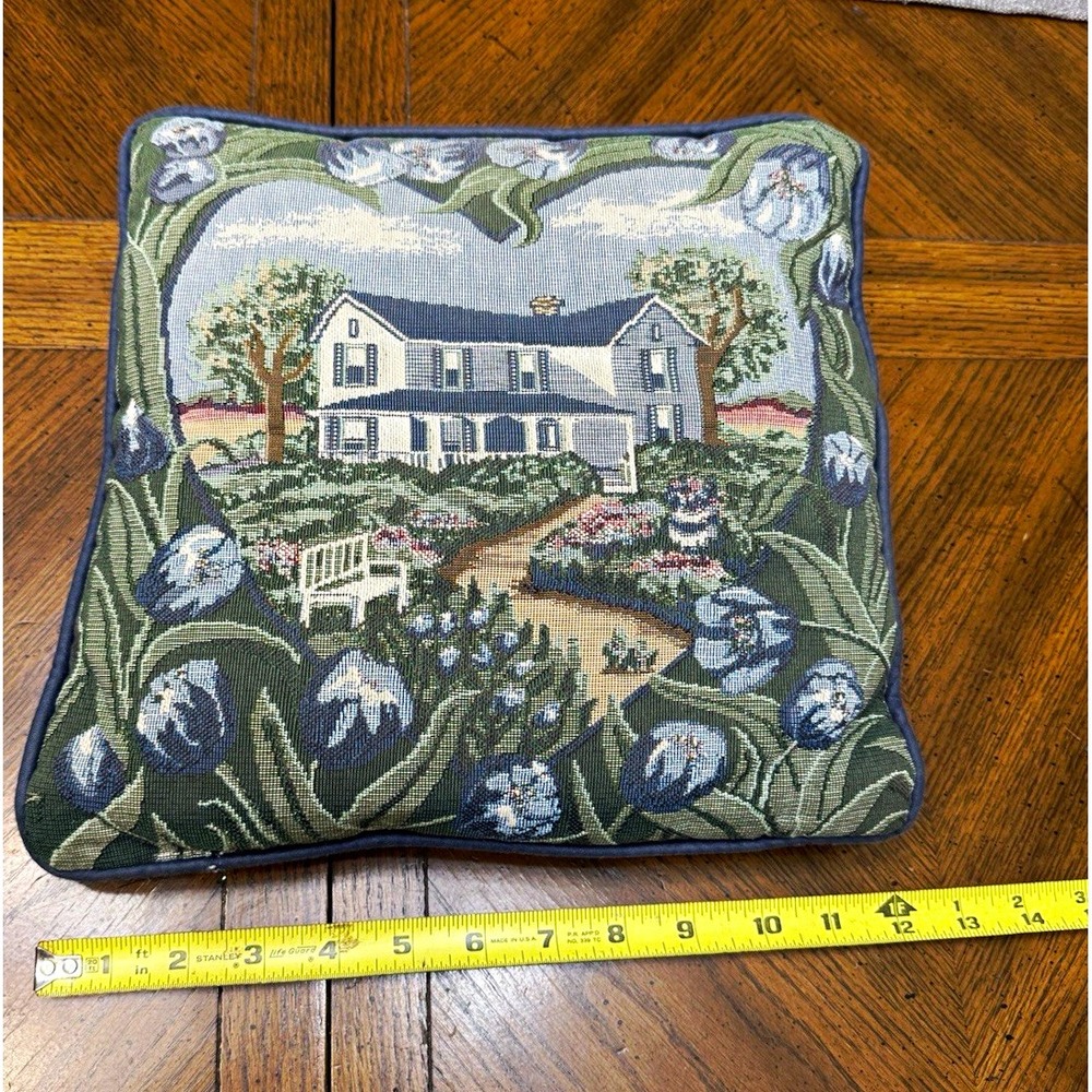 Tapestry House Throw Pillow Grannycore Grandmacore